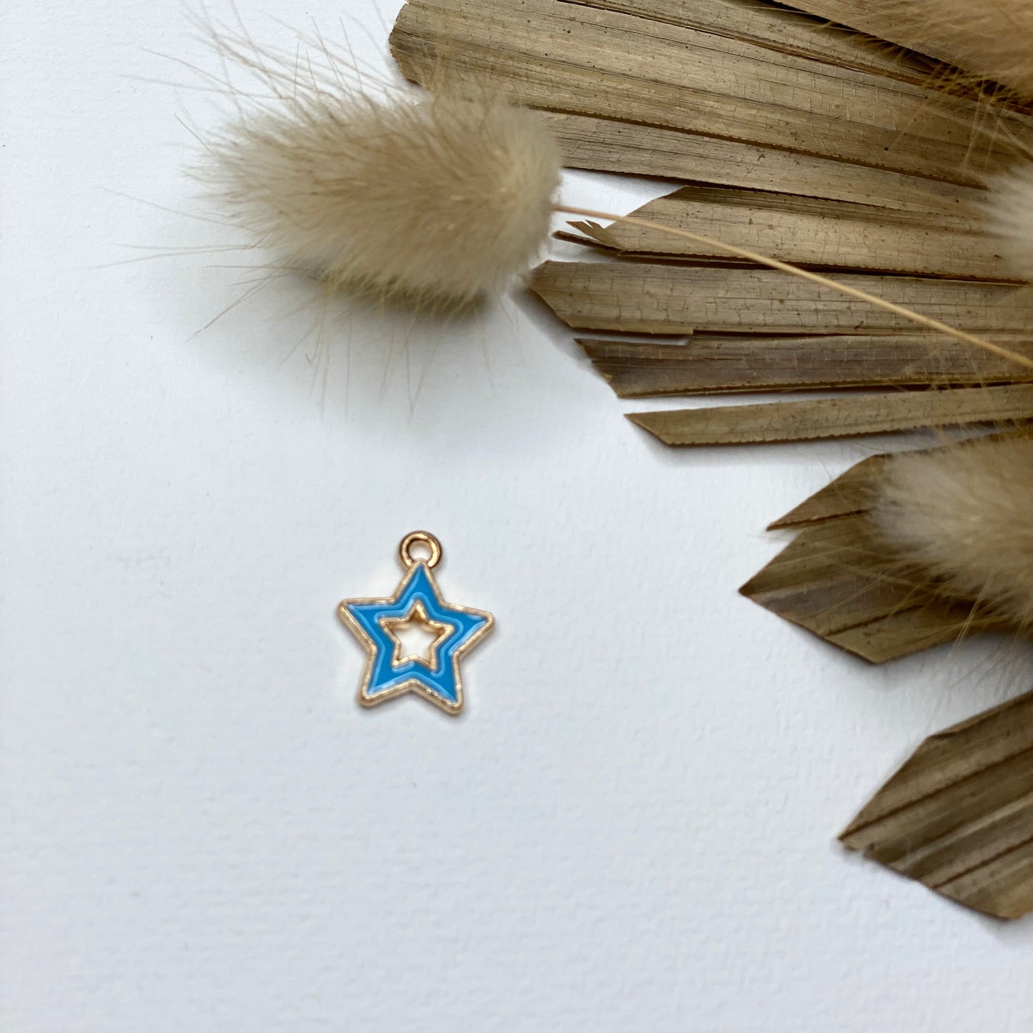 Blue Star Collar Charm