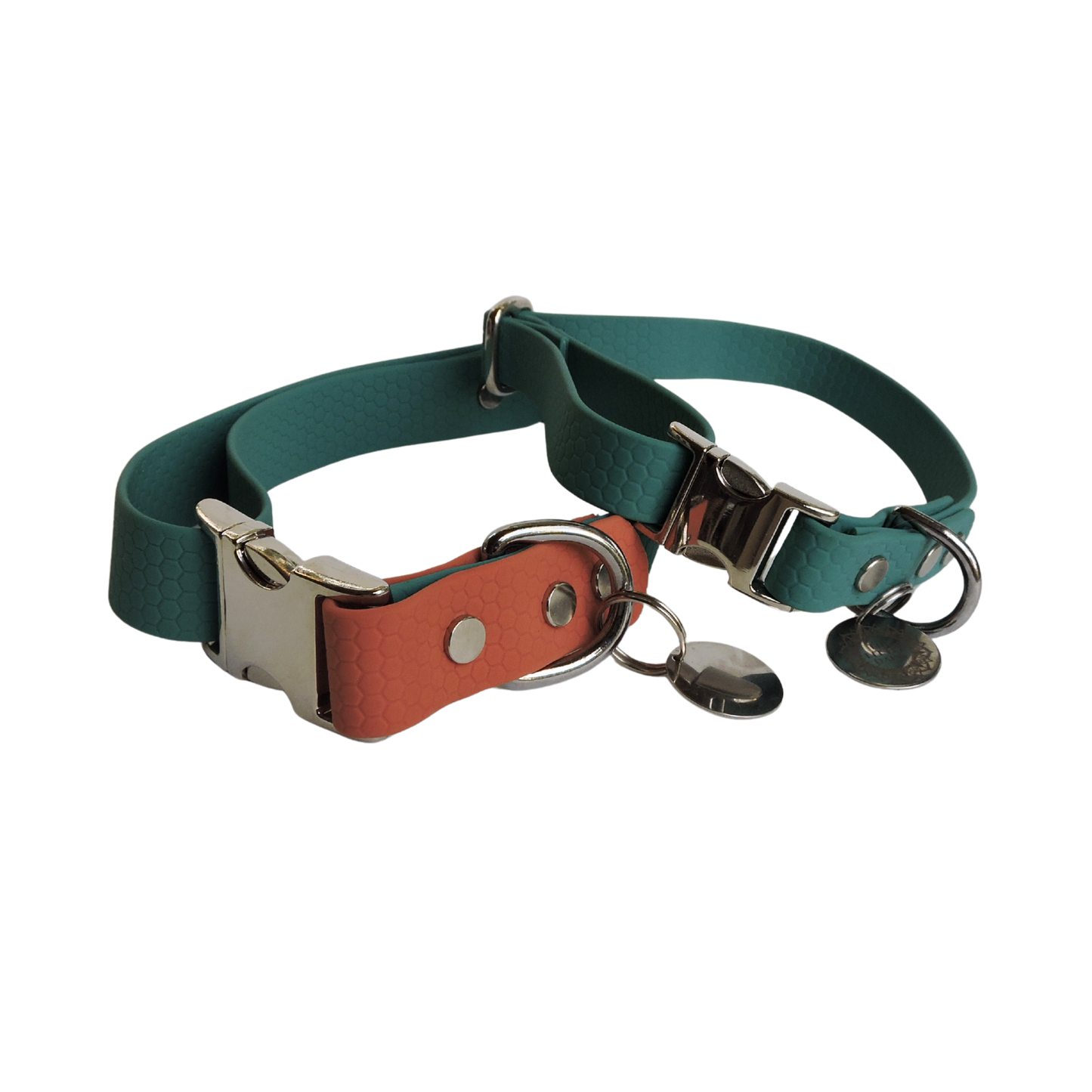 Teal Hexa Silicone Collar