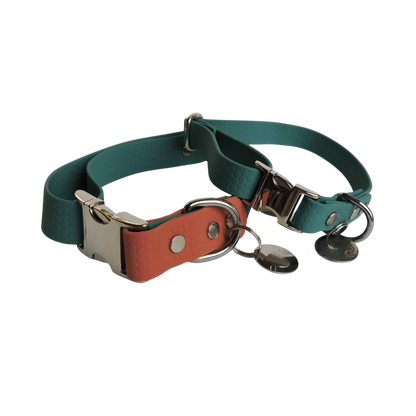 Teal Hexa Silicone Collar