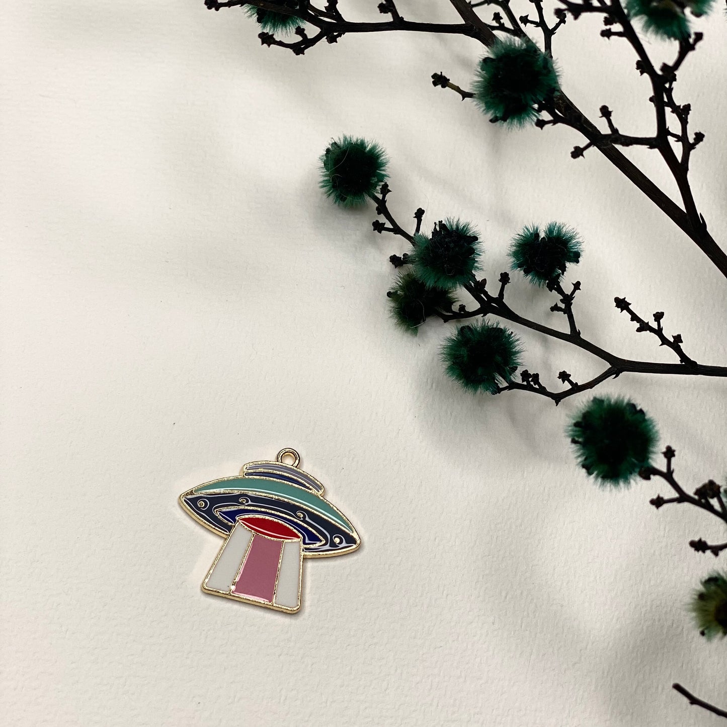 UFO Collar Charm